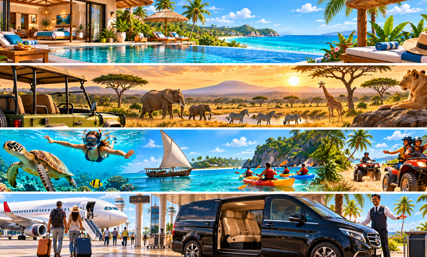 Kenya hotels, villas, safaris and airport transfers with Nutz.travel
